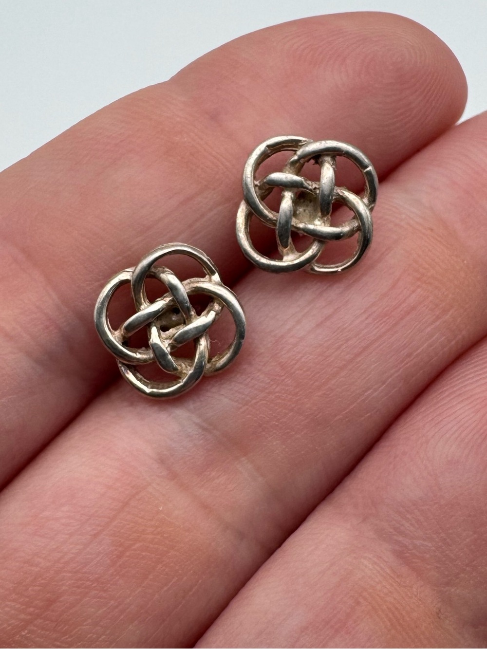 Sterling Silver 925 Celtic Knot Stud Earrings